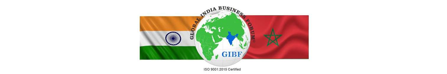 India  Morocco Business and Cultural Council and GIBF logo 
